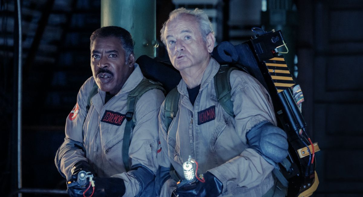 Winston (Ernie Hudson) and Peter (Bill Murray) in Columbia Pictures’ 'Ghostbusters: Frozen Empire.'