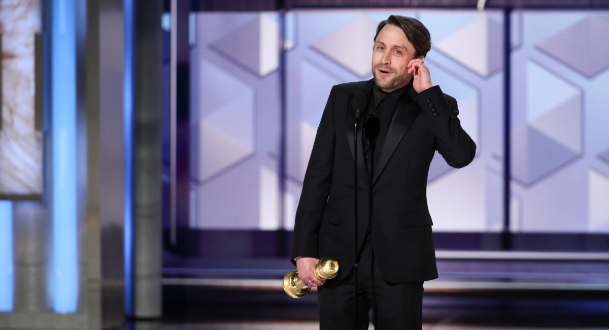 Kieran Culkin no 81º Golden Globe Awards anual, transmitido ao vivo no Beverly Hilton em Beverly Hills, Califórnia, no domingo, 7 de janeiro de 2024, às 20h ET/17h PT, na CBS e streaming na Paramount +.