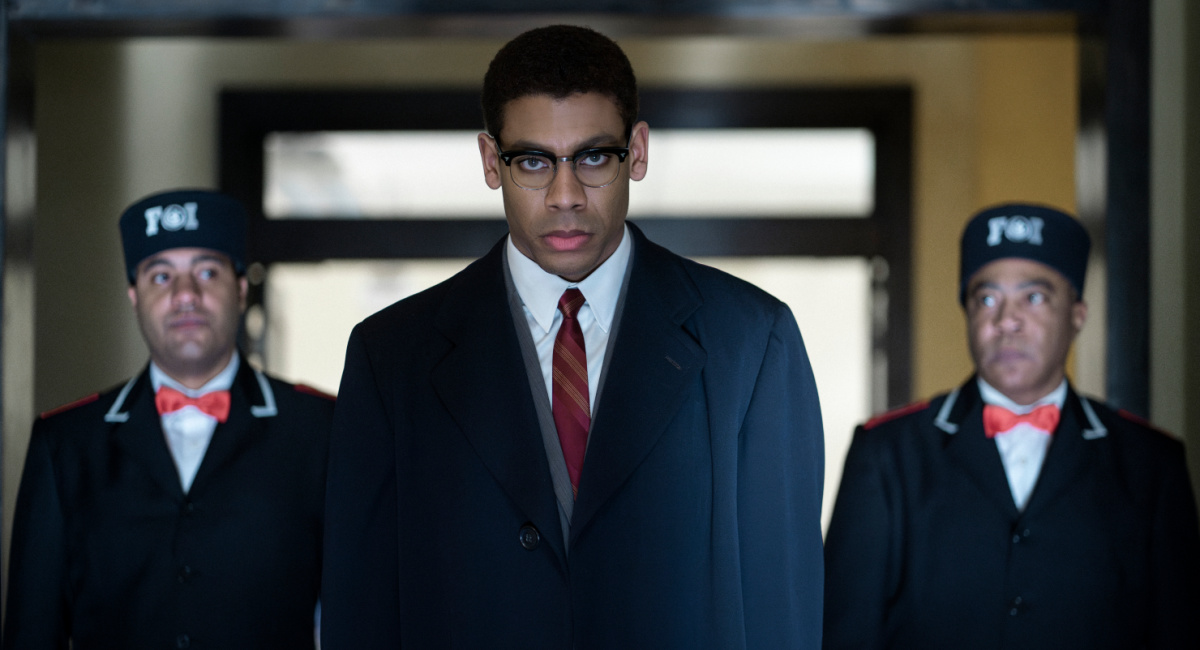 Malcolm X, played by Aaron Pierre, is escorted from Temple in 'Genius: MLK/X.'