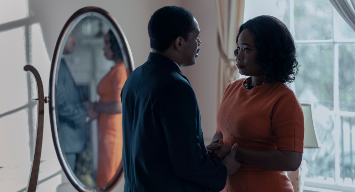 Martin Luther King Jr., played by Kelvin Harrison Jr., and Coretta Scott King, played by Weruche Opia, in 'Genius: MLK/X.'