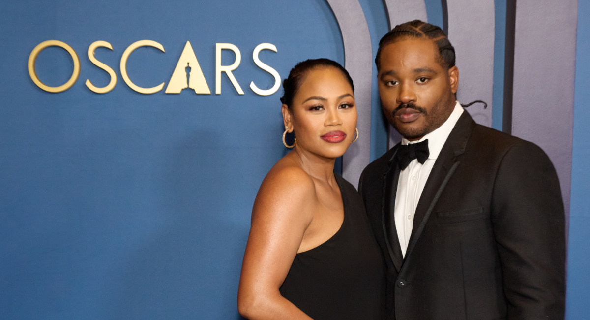 Zinzi Evans and Ryan Coogler arrive at the 14th Governors Awards in the Ray Dolby Ballroom at Ovation Hollywood on Tuesday, January 9, 2024