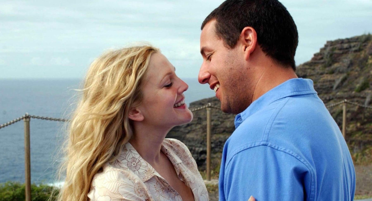 Drew Barrymore and Adam Sandler in '50 First Dates.'