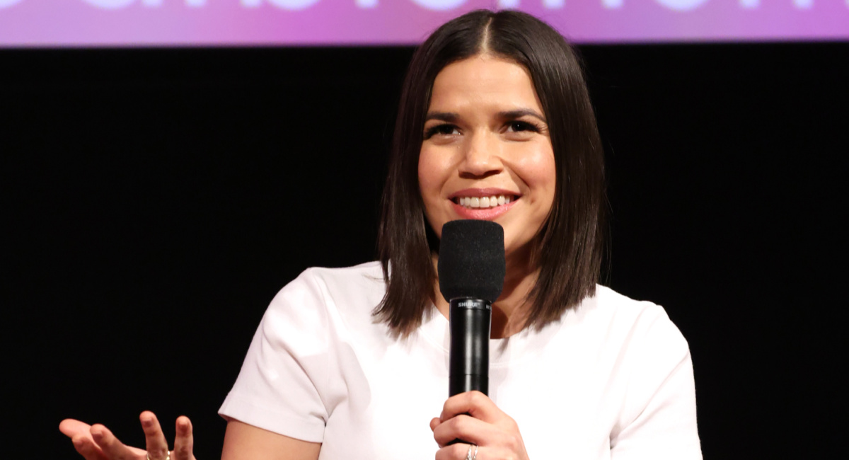 America Ferrera at the 'Barbie' special screening and Q&A at Linwood Dunn Theater in Hollywood.