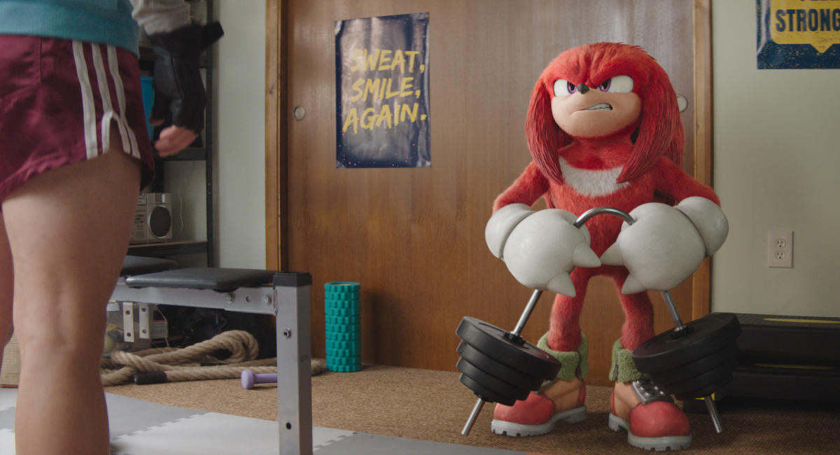 Knuckles (voiced by Idris Elba) in 'Knuckles' streaming on Paramount+, 2024.