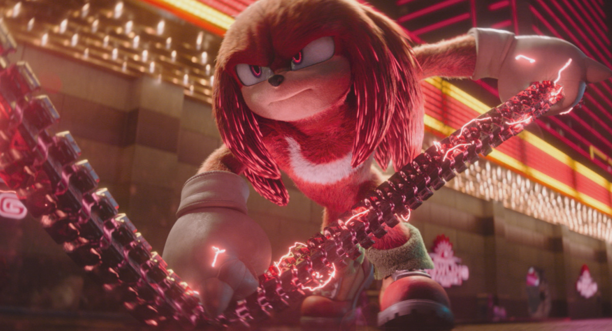 Knuckles (voiced by Idris Elba) in 'Knuckles,' streaming on Paramount+, 2024.