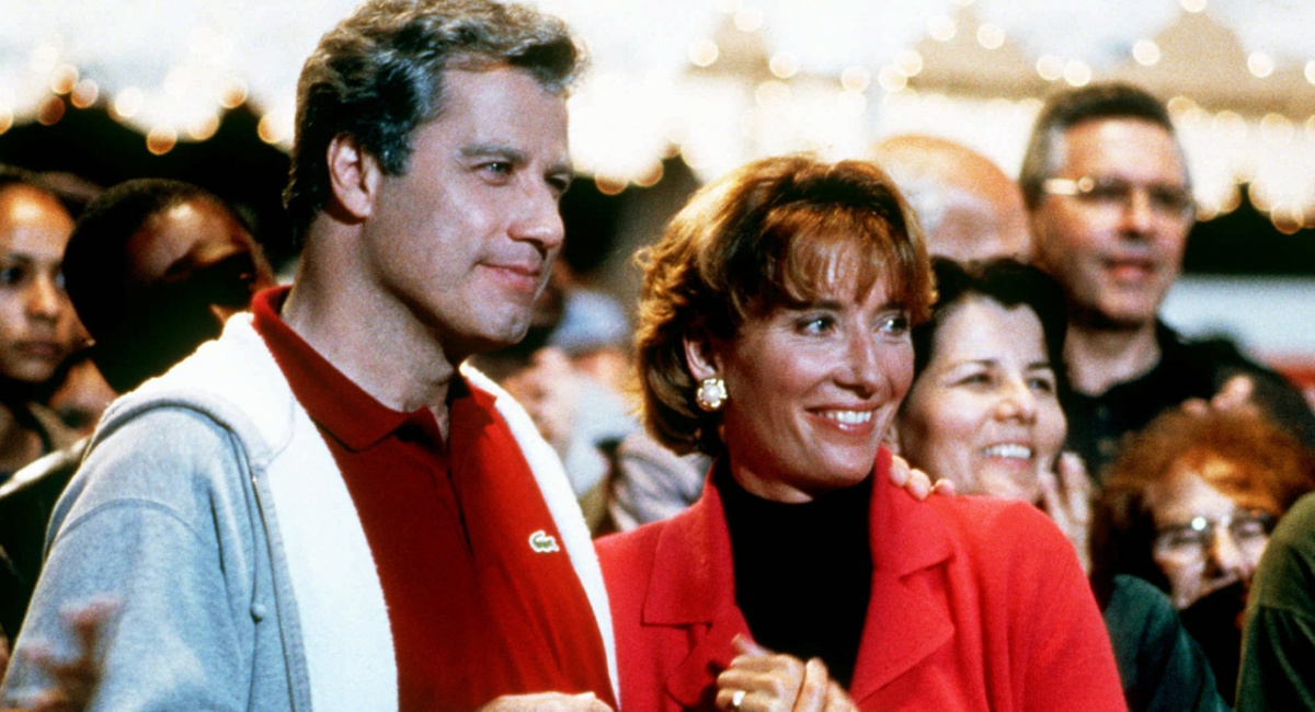 John Travolta and Emma Thompson in 'Primary Colors.'