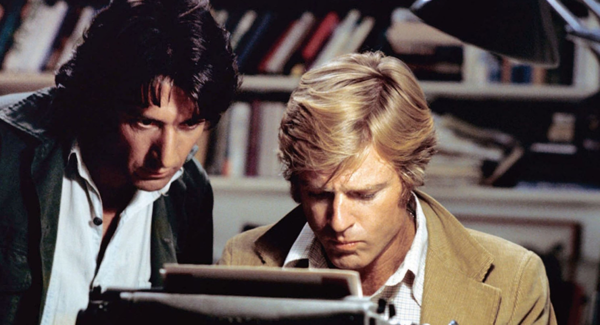 Dustin Hoffman and Robert Redford in 'All the President's Men.'