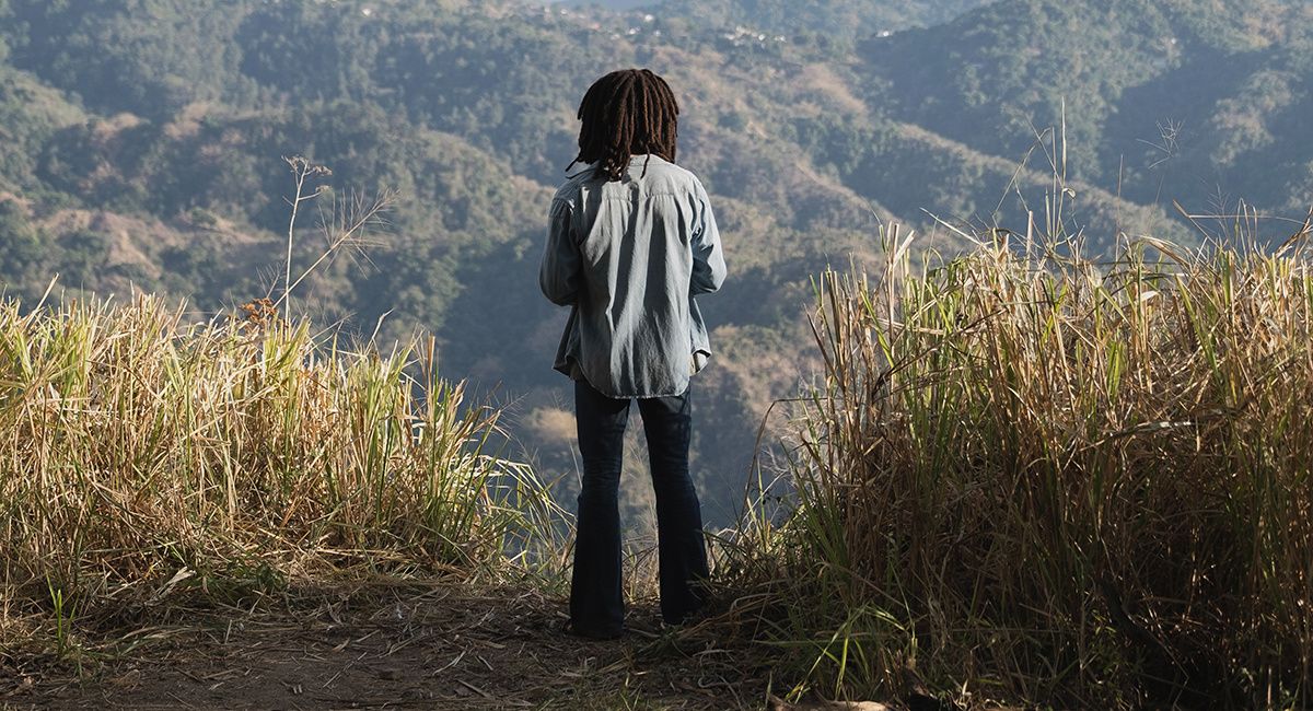 Kingsley Ben-Adir as “Bob Marley” in 'Bob Marley: One Love' from Paramount Pictures.