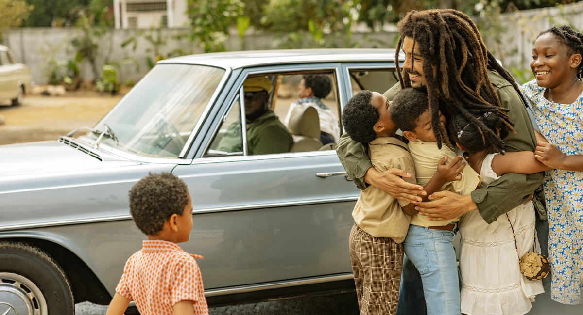 Kingsley Ben-Adir as “Bob Marley” in 'Bob Marley: One Love' from Paramount Pictures.