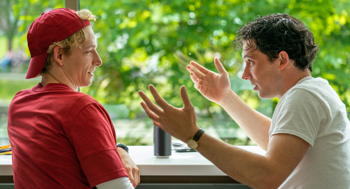 Mike Faist stars as Art and Josh O’Connor as Patrick in director Luca Guadagnino’s 'Challengers,' an Amazon MGM Studios film.