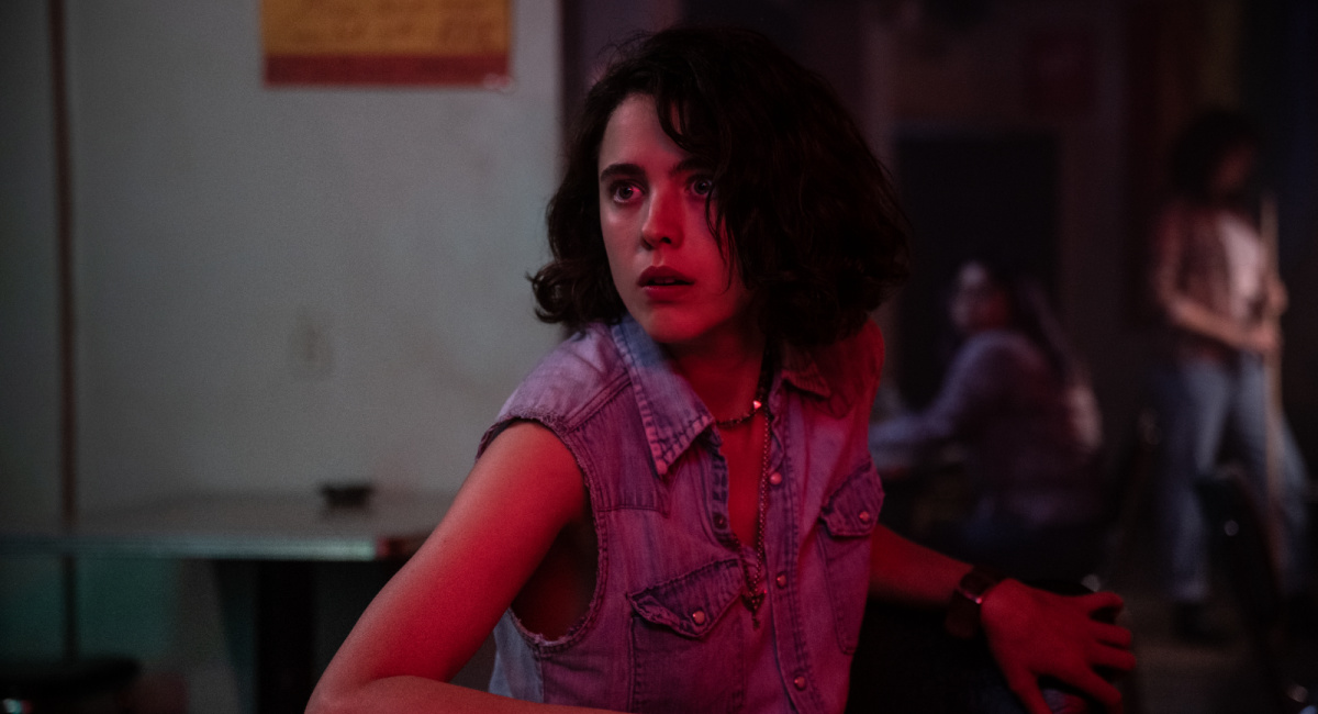 Margaret Qualley stars as "Jamie" in director Ethan Coen's 'Drive-Away Dolls,' a Focus Features release.
