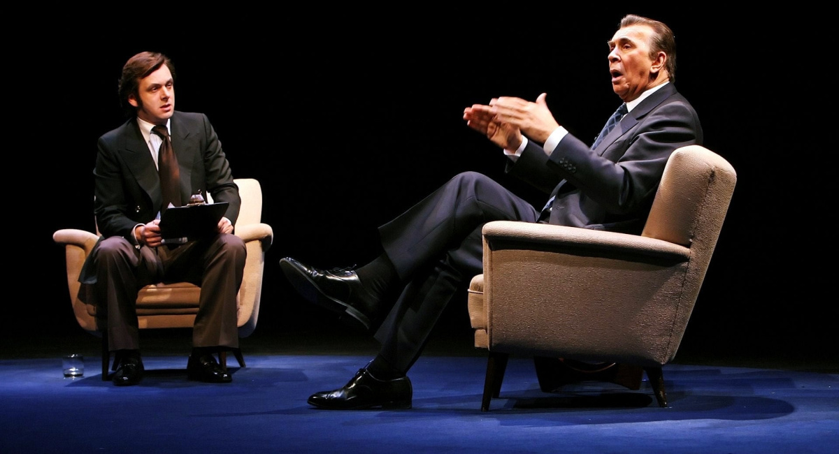 Michael Sheen and Frank Langella in 'Frost/Nixon.'