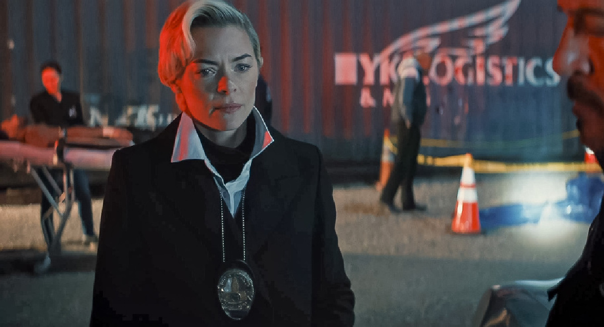 Jaime King as “Detective Ellen Ridgeway” in the action/thriller, 'Lights Out,' a Quiver Distribution release.