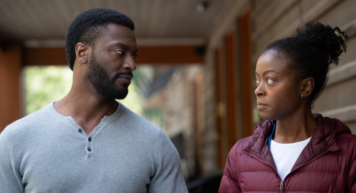 Aldis Hodge and Danielle Deadwyler in 'Parallel.'