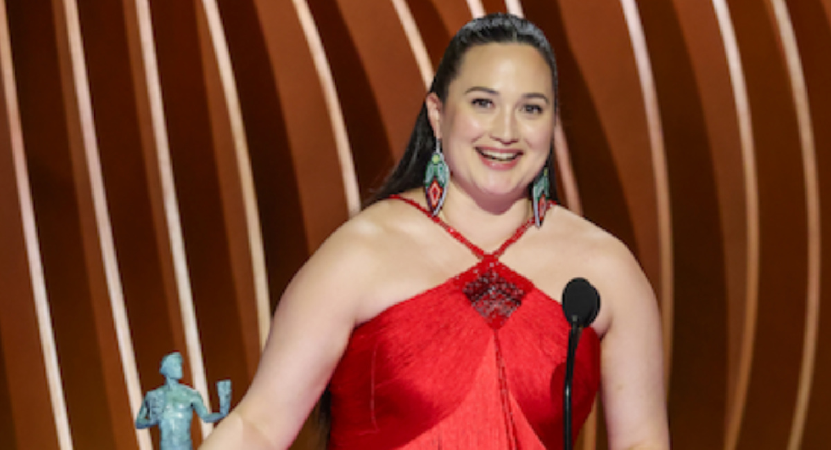 Female Actor in a Leading Role - Motion Picture, Lily Gladstone, 'Killers of the Flower Moon' 30th Screen Actors Guild Awards, Show, Shrine Auditorium, Los Angeles, California, USA - 24 Feb 2024.