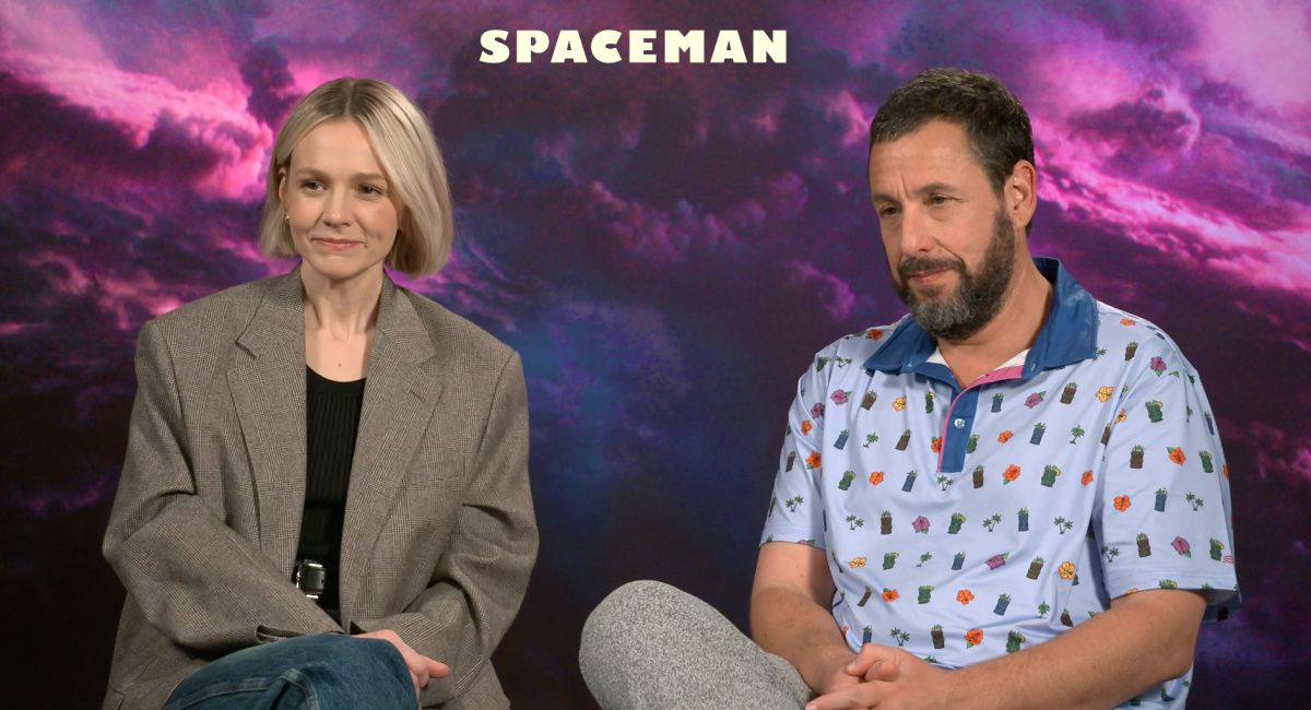 Carey Mulligan and Adam Sandler Talk Netflix's 'Spaceman'.