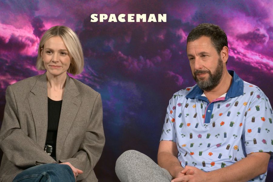 Carey Mulligan and Adam Sandler Talk Netflix's 'Spaceman'.