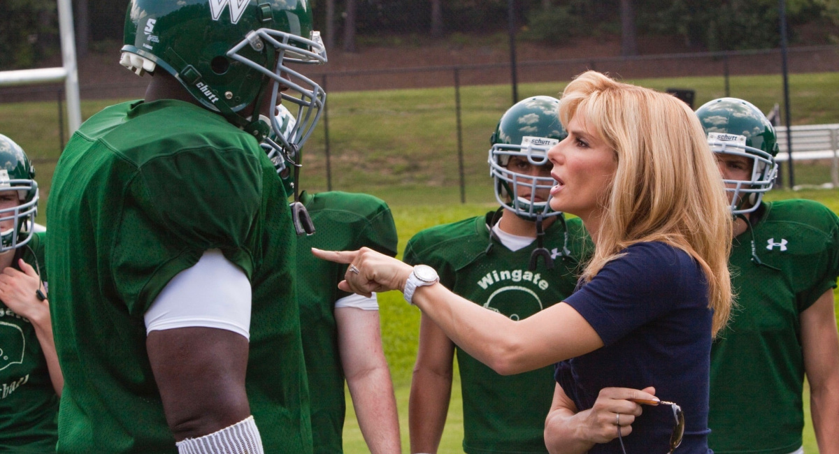 Quinton Aaron and Sandra Bullock in 'The Blind Side.'