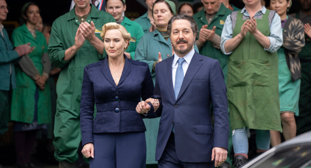 Kate Winslet and Guillaume Gallienne in 'The Regime.'