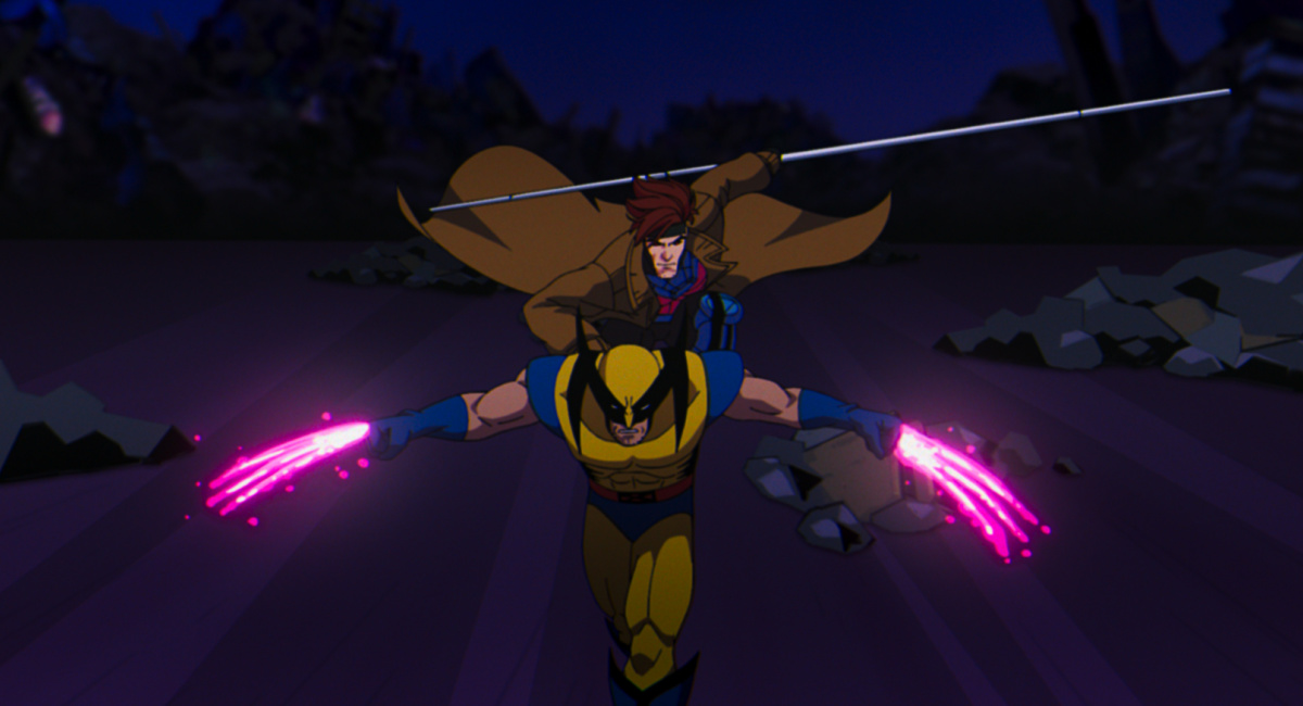 Wolverine (voiced by Cal Dodd) and Gambit (voiced by AJ LoCascio) in Marvel Animation's 'X-Men '97.'