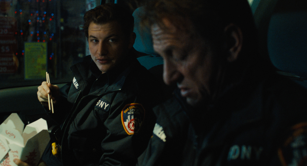 Tye Sheridan and Sean Penn in 'Asphalt City.'