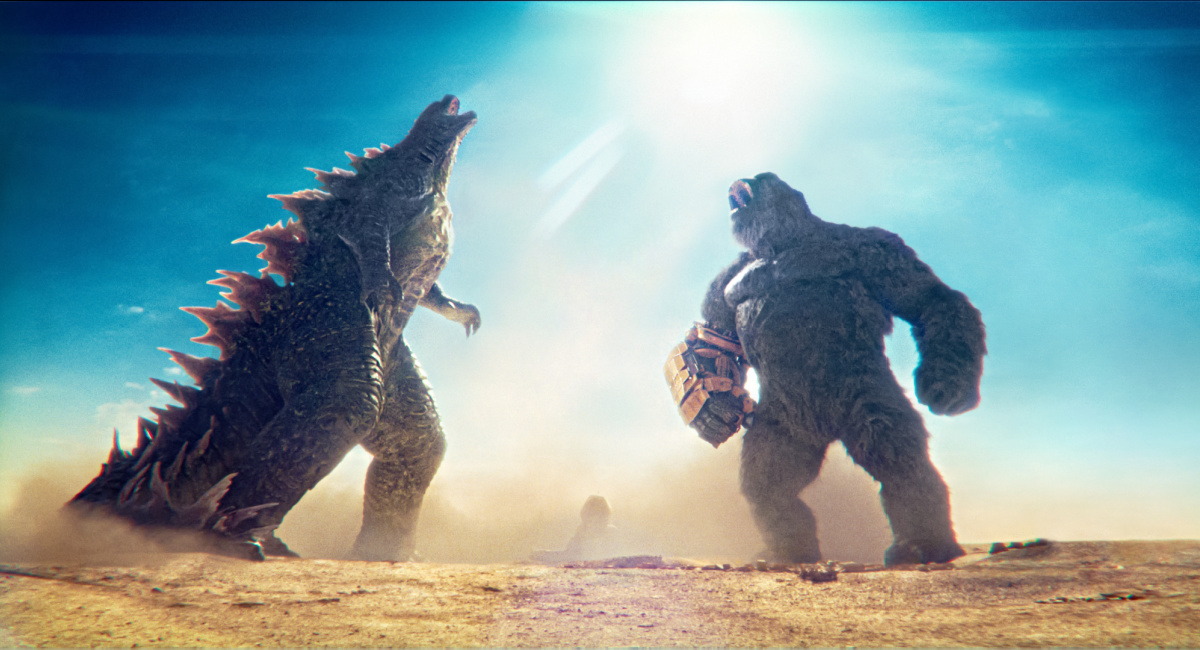 Godzilla and Kong in Warner Bros. Pictures and Legendary Pictures’ action adventure 'Godzilla x Kong: The New Empire,' a Warner Bros. Pictures release. Photo Credit: Courtesy of Warner Bros. Pictures.