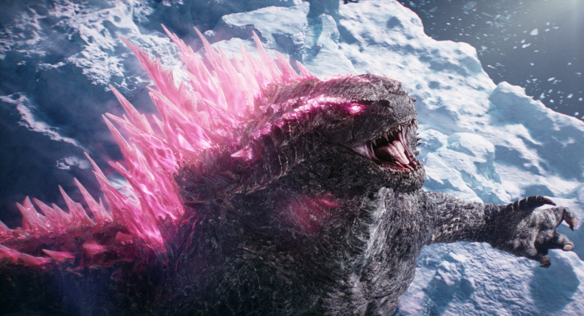 Godzilla in Warner Bros. Pictures and Legendary Pictures’ action adventure 'Godzilla x Kong: The New Empire,' a Warner Bros. Pictures release. Photo Credit: Courtesy of Warner Bros. Pictures.