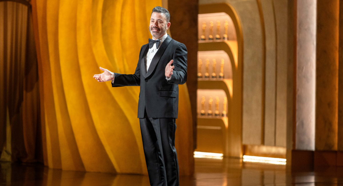 Jimmy Kimmel hosts the live ABC telecast of the 96th Oscars® at the Dolby® Theatre at Ovation Hollywood on Sunday, March 10, 2024. Credit/Provider: Trae Patton ©A.M.P.A.S. Copyright: ©A.M.P.A.S.