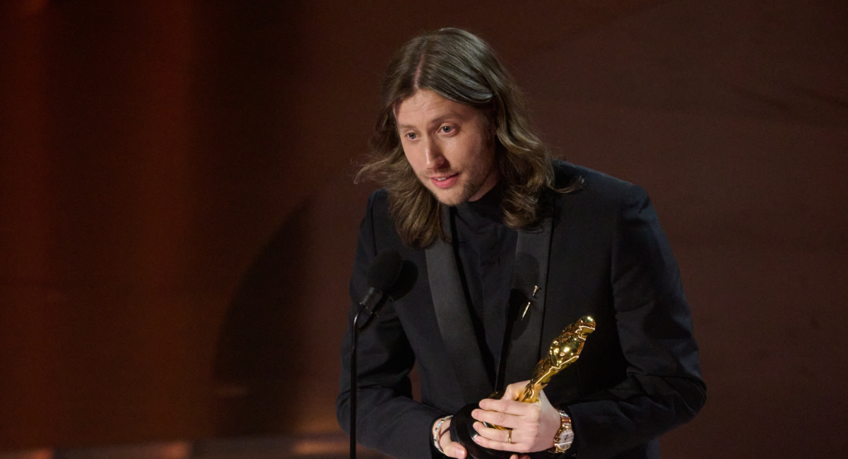 Ludwig Göransson accepts the Oscar® for Original Score during the live ABC telecast of the 96th Oscars® at the Dolby® Theatre at Ovation Hollywood on Sunday, March 10, 2024. Credit/Provider: Phil McCarten ©A.M.P.A.S. Copyright: ©A.M.P.A.S.