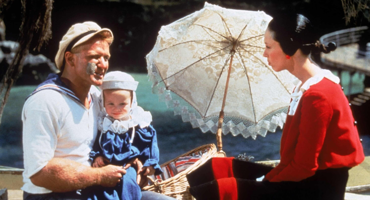 Robin Williams and Shelley Duvall in 1980's 'Popeye.'