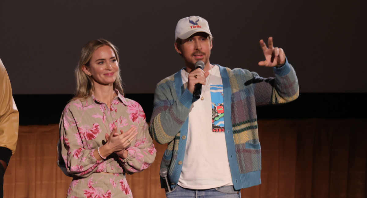 Emily Blunt and Ryan Gosling attend as Universal Pictures presents a special screening of 'The Fall Guy' at the AMC Grove in Los Angeles, CA on Wednesday, March 13, 2024.