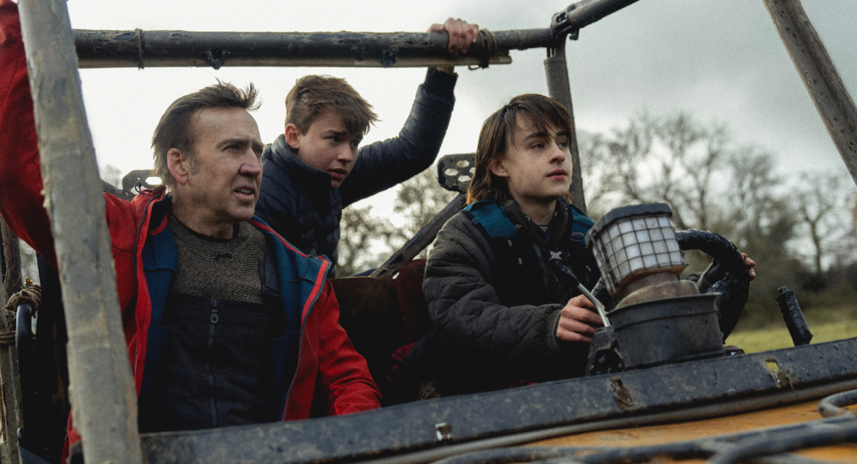 Nicolas Cage, Maxwell Jenkins and Jaeden Martel in 'Arcadian.'