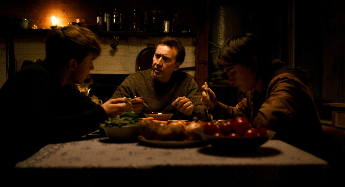 (L to R) Maxwell Jenkins, Nicolas Cage and Jaeden Martel in 'Arcadian.'