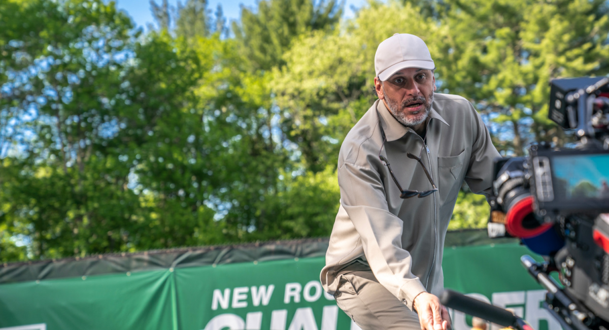 Director Luca Guadagnino on the set of 'Challengers', a Metro Goldwyn Mayer Pictures film.