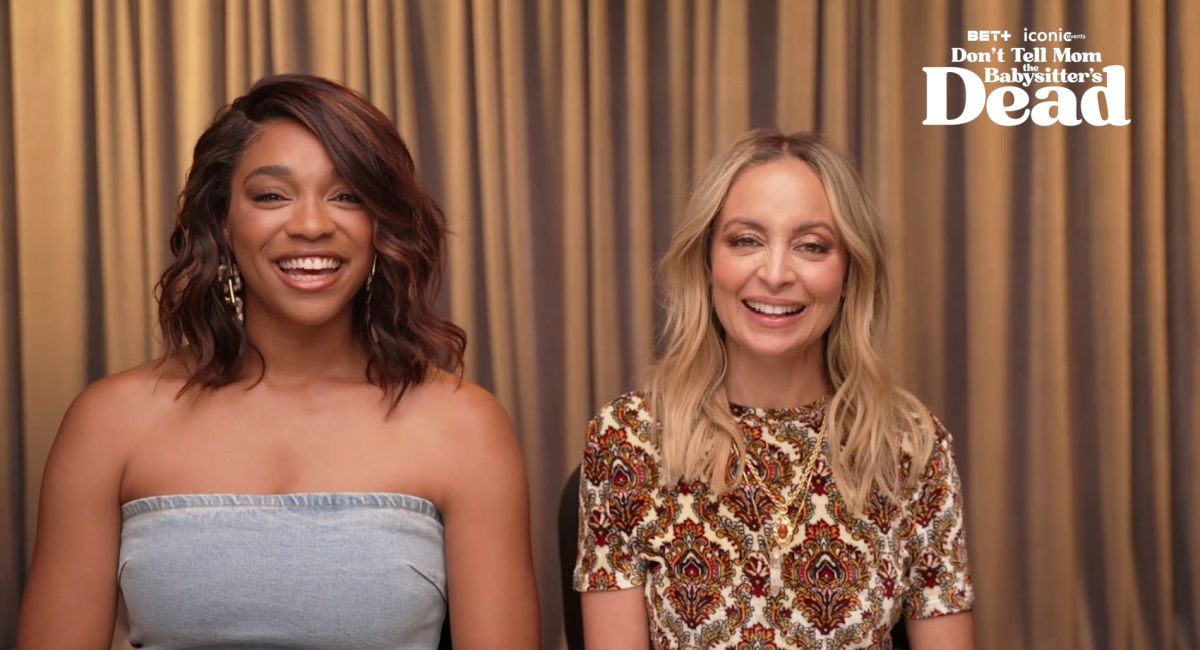 Simone Joy Jones and Nicole Richie in 2024's 'Don't Tell Mom the Babysitter's Dead.'