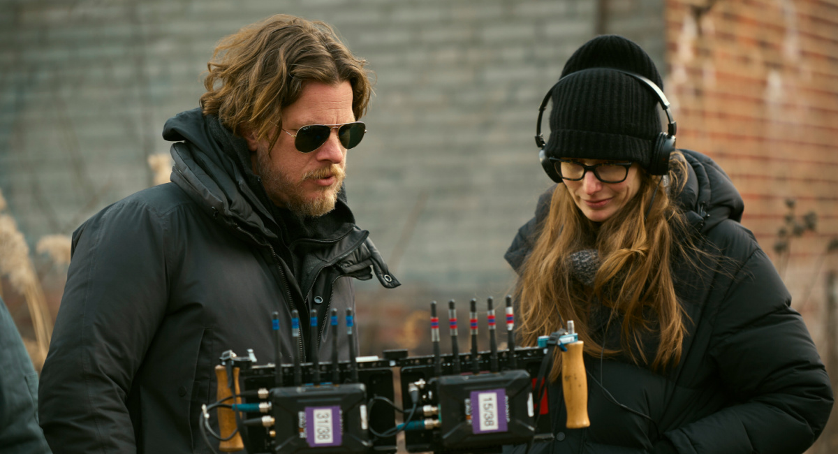 Executive Producer and Director Jonathan Nolan, Showrunner and Executive Producer Geneva Robertson-Dworet in 'Fallout'.