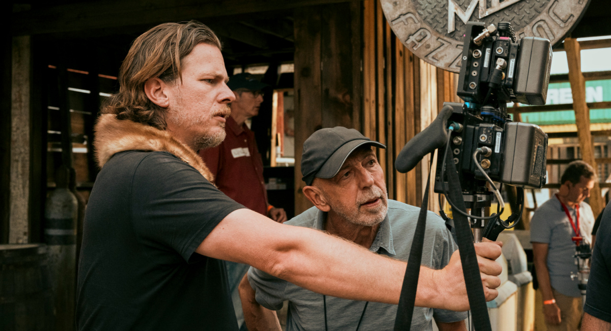 Executive Producer and Director Jonathan Nolan, Cinematographer Stuart Dryburgh in 'Fallout'.