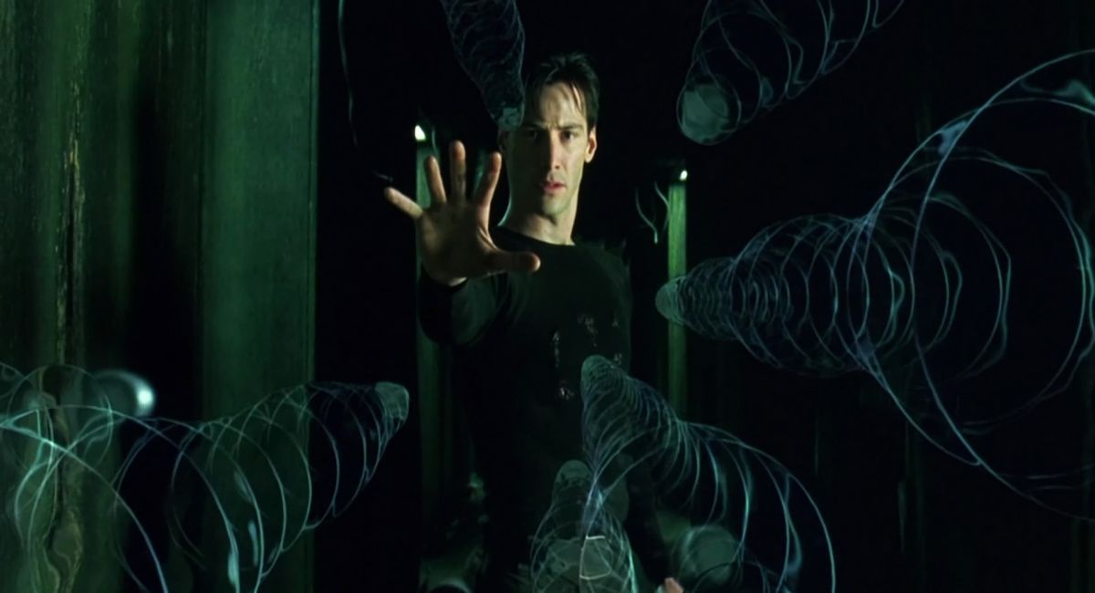 Keanu Reeves in 'The Matrix'.