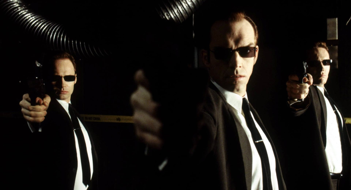 Hugo Weaving in 'The Matrix'.