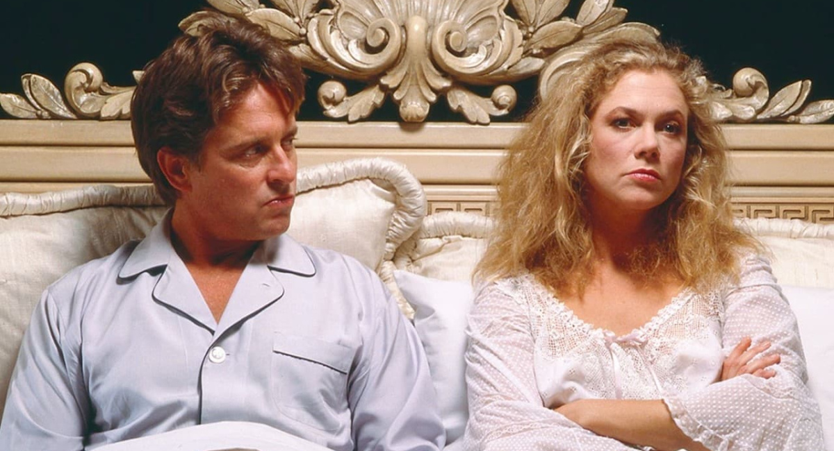 Michael Douglas and Kathleen Turner in 'The War of the Roses.'