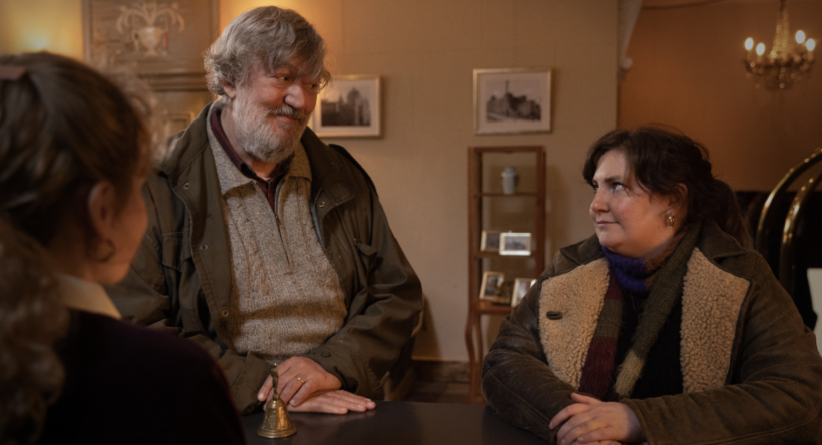 Stephen Fry and Lena Dunham in 'Treasure'.