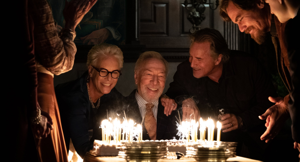 Jamie Lee Curtis, Christopher Plummer, Don Johnson and Michael Shannon in 'Knives Out'.