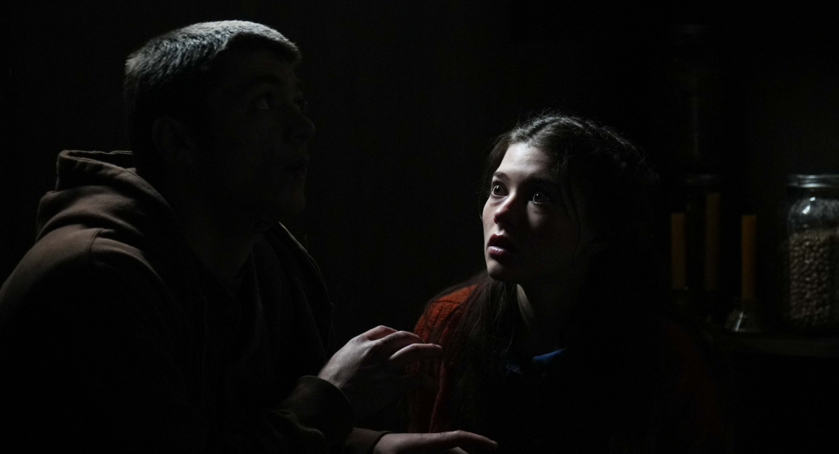 Asher Angel and Katie Douglas in 'Lazareth.'