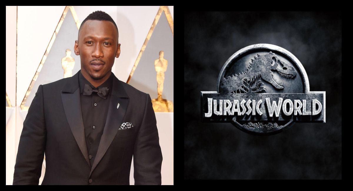 (Left) Mahershala Ali attends the 89th Annual Academy Awards at Hollywood & Highland Center on February 26, 2017 in Hollywood, California. Photo by Kevin Mazur/Getty Images. (Right) 'Jurassic World'. Photo: Universal Pictures.