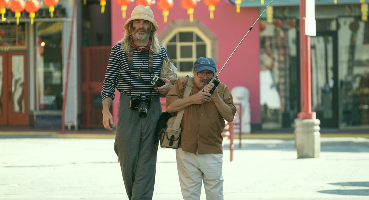 Chris Pine and Danny DeVito in 'Poolman'.