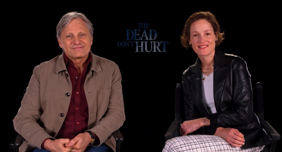 Viggo Mortensen and Vicky Krieps talk 'The Dead Don't Hurt'.