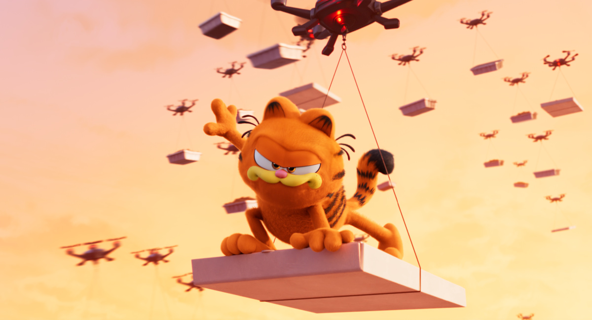Chris Pratt is the voice of Garfield in 'The Garfield Movie'.