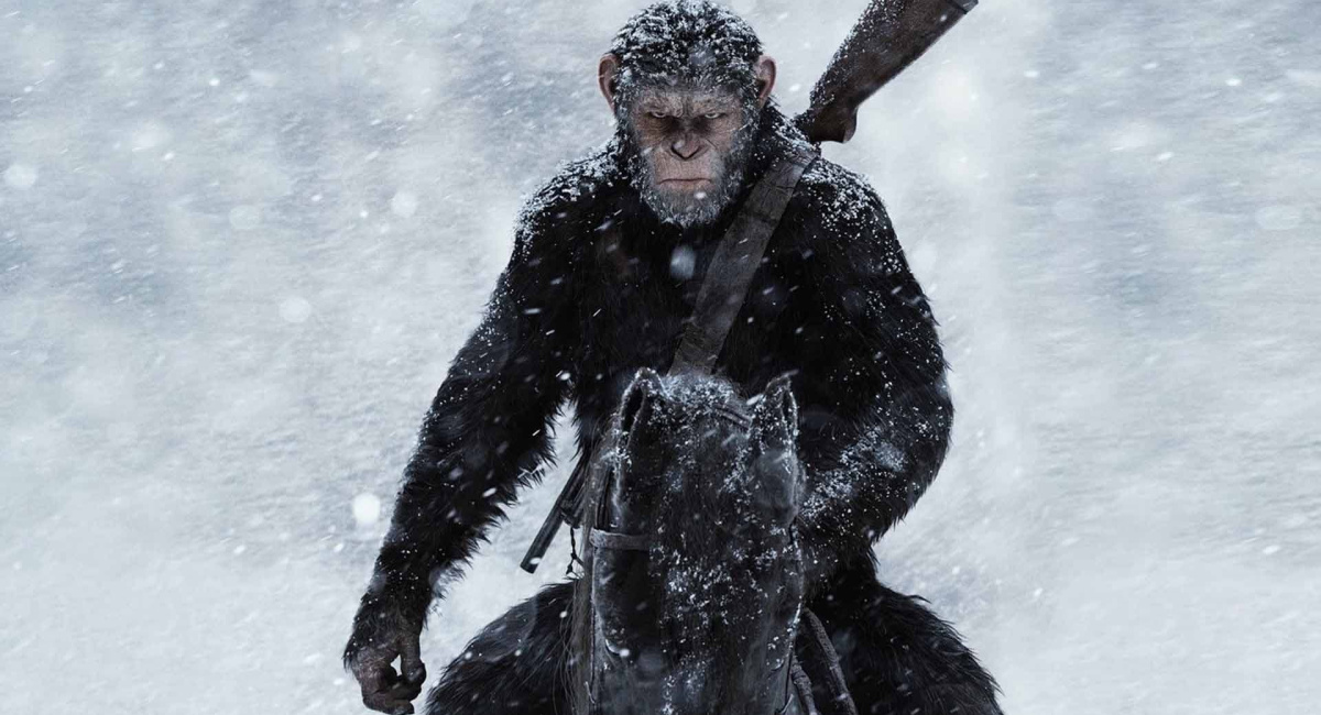 Andy Serkis as Caesar in 'War for the Planet of the Apes.'