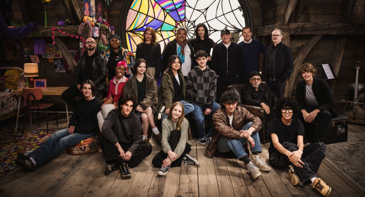 Cast and crew of Netflix's 'Wednesday'.