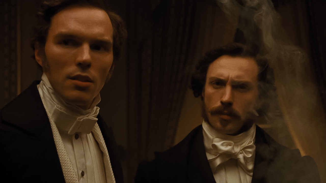 Nicholas Hoult stars as Thomas Hutter and Aaron Taylor-Johnson as Friedrich Harding in director Robert Eggers’ 'Nosferatu', a Focus Features release.